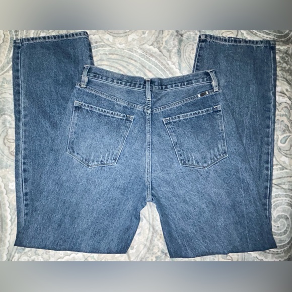 Kancan Womens Estilo‎ Wide Leg Distressed Jeans Size 11/29 Blue Denim - Picture 5 of 5